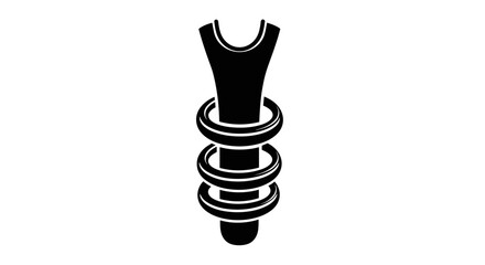 Hair curler icon for beauty and styling.