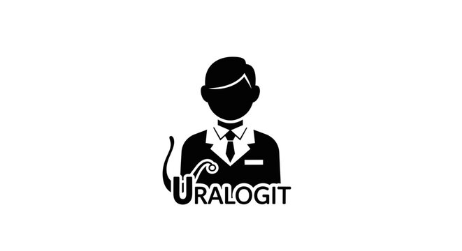 Uralogit Logo with Stylized Male Figure in Suit.