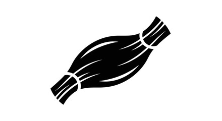 Illustration of a muscle fiber bundle in black and white.