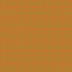 Yellow seamless geometric japanese waves pattern 