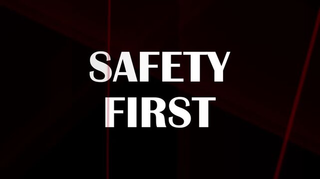 safety first sign