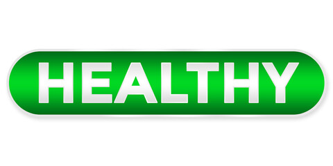 green healthy button element for natural product stamp