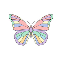Geometric butterfly T-shirt