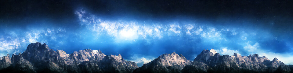 Nice skyline mountains