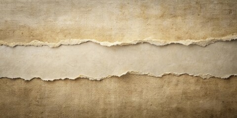 Fototapeta premium Torn Textured Paper Background with Central Blank Space Ideal for Design Projects and Artistic Endeavors