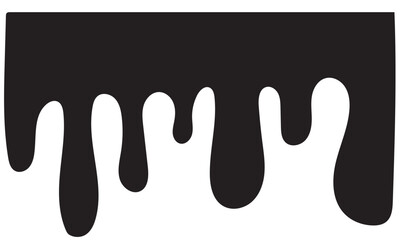 Black dripping ink, Isolated spots of paint, floating oil blots vector, ink splatter black, stain and drip illustration
