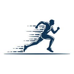 Running man dynamic speed icon