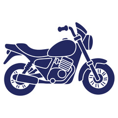 Fototapeta premium Stylish motorcycle vector illustration of a classic motorbike isolated on white background showcasing freedom and adventure in transportation design and motorcycling