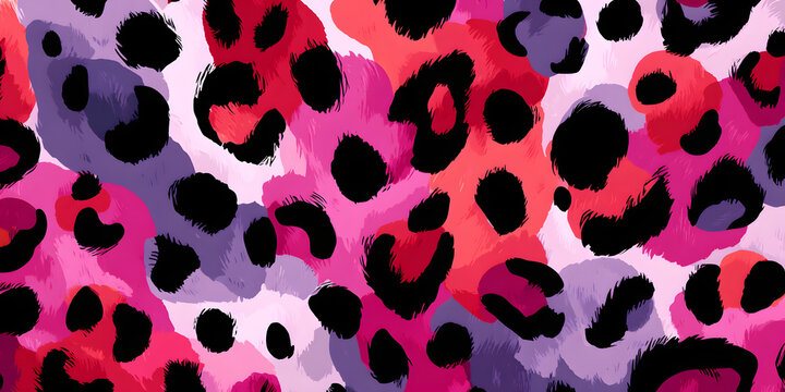 Seamless vector leopard pattern. Trendy stylish wild gepard, leopard print. Animal print background for fabric, textile, design, advertising banner.