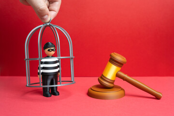 Placement of a criminal in custody. Arrest pending trial. Preventive measures and restriction of liberty. Depiction of justice, law enforcement, and accountability. Judicial systems, or prison reforms