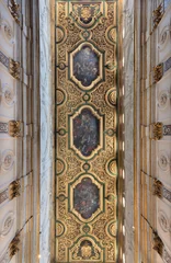 Fotobehang Jezus Christus AMALFI, ITALY - OCTOBER 3, 2025: The baroque paintings - lice of  St. Andrew the apostle - in Domo by   Andrea dell'Asta (1702).  © Renáta Sedmáková