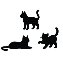 Cats Vector Silhouette