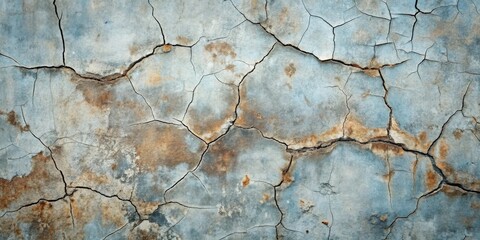 Obraz premium Awe-inspiring abstract texture of aged, cracked surface with earthy tones and subtle rust accents