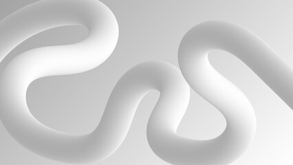 Abstract 3D Silver Wavy Line Gradient Background Design