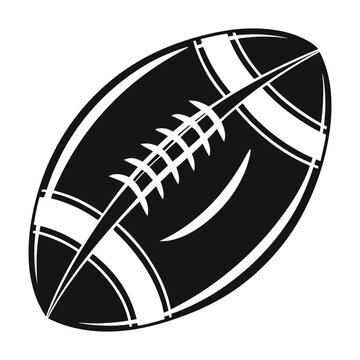 Fototapeta Minimalist American Football Ball Icon Vector Illustration