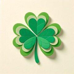 Gl&uuml;cksklee in gr&uuml;n