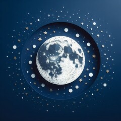 Ein Vollmond aus Papier