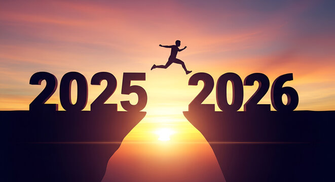 challenge, future, horizontal, invitation, jump, reaching, silhouette, success, winning, businessman, confidence, creativity, happiness, person, shiny, 2025, balloon, business, calendar, event, illust