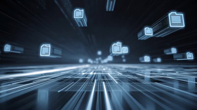 Artificial Intelligence in Document Analysis, the role of artificial intelligence in document analysis with an image portraying machine learning algorithms extracting data from unstructured documents