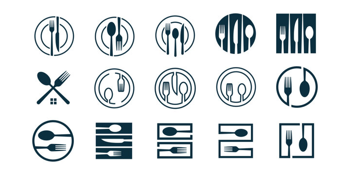 Restaurant or Food Logo Set Vector Design