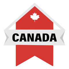 Canada Vector Logo Graphic Design Canadian Pride Identity Icon Red Maple Leaf Symbol Nation Emblem Travel Destination