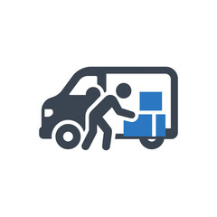 Loading Delivery Van icon