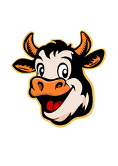Illustration of a funny cow