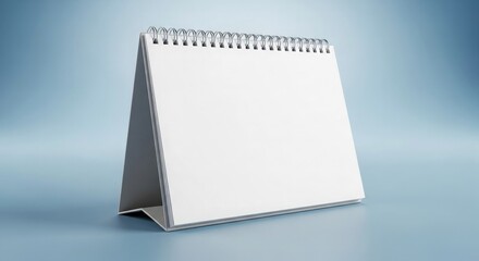 Blank  desktop calendar pages isolated on white background