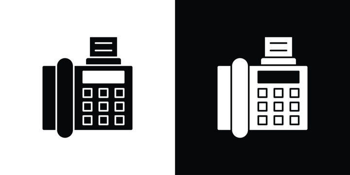 Fax machine icon &ndash; stock vector 10 eps.
