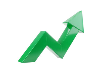 A green arrow graph trending upwards