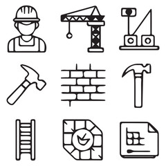 Home Renovation Construction Icon Pack
