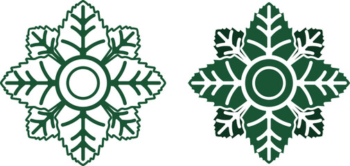 vector illustration of a decorative ornament Minimal and elegant design ideal for branding, packaging, textiles, or decoration