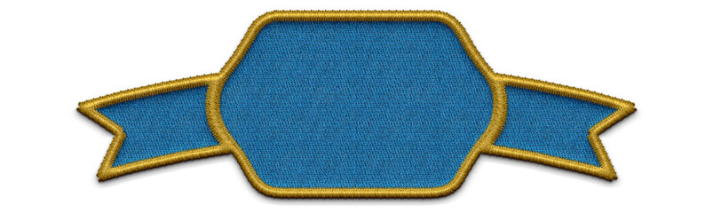 ribbon embroidery for background.  Blue ribbon embroidery,