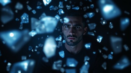 Shattered Thoughts — Surreal Emotional Concept Art