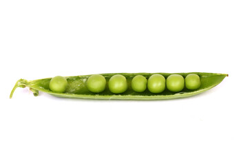 Green peas in closeup