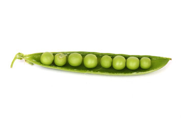 Green peas in closeup