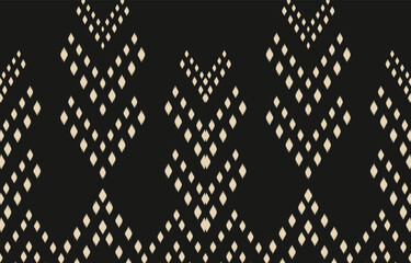 Ethnic abstract ikat art. Aztec ornament print. geometric ethnic pattern seamless  color oriental.  Design for background ,curtain, carpet, wallpaper, clothing, wrapping, Batik, vector illustration.