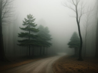 fog in the forest
