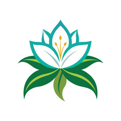Lily Flower Logo Vector Icon Design