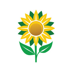 Fototapeta premium Sunflower color Logo Vector Illustration