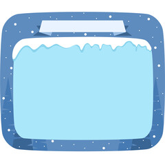 Create winter magic with this stylish frame for your holiday message