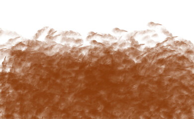 Abstract orange and black texture isolated on transparent background