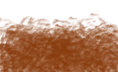 Abstract orange and black texture isolated on transparent background