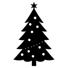 Christmas tree vector illustration
