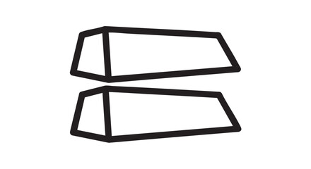 Studio monitor isolation pads outline icon vector
