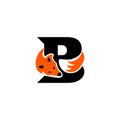 Fox Shape Letter B Logo.eps