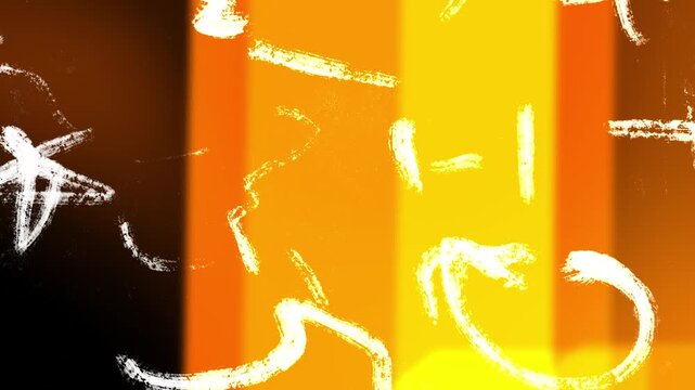 Animation super 8 mm movie film light leaks grunge brush strokes overlay texture hand-drawn effect