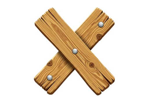 Wooden letter x