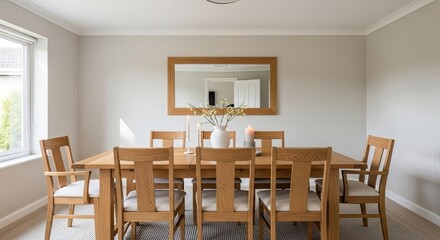 dining room with table