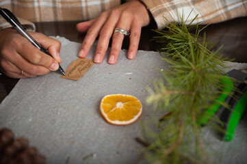 Crafting Personal Gift Tags By Hand At Home: Cozy Holiday Studio Moment